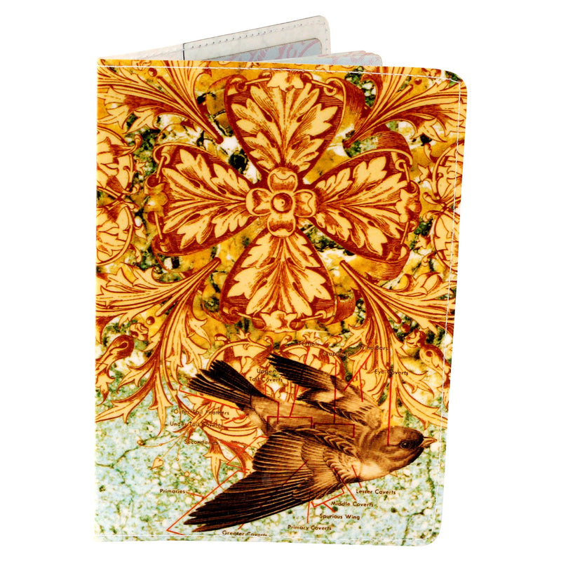 Ornate Bird Passport Holder