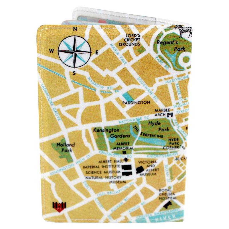 London Map Passport Holder