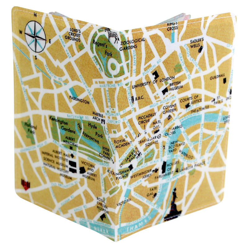 London Map Passport Holder