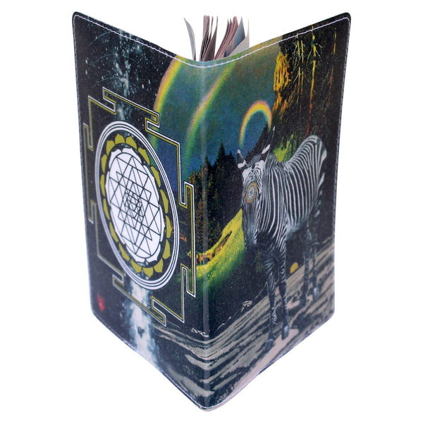 Zebra Magic Sri Yantra Passport Holder