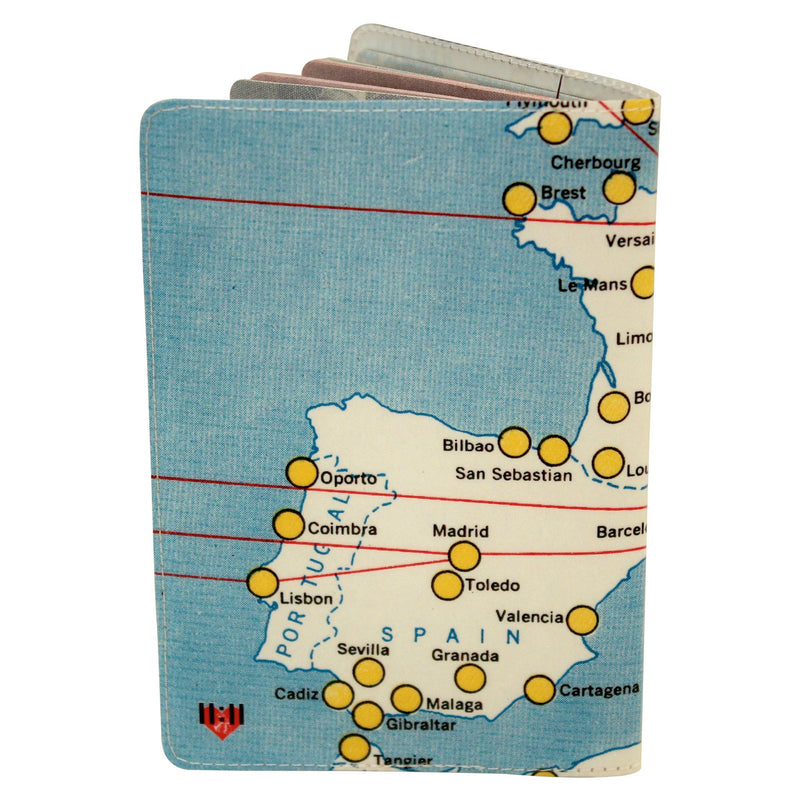 Map of Europe Passport Holder