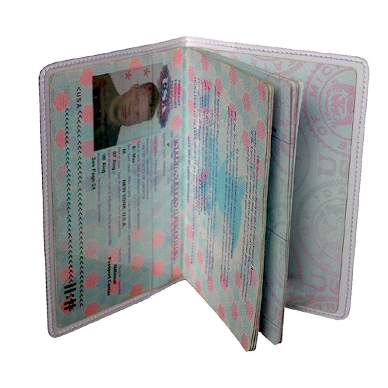 Blue Bird Map Passport Holder