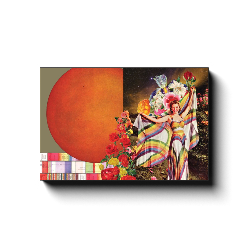 Rainbow Goddess Canvas Wrap Print