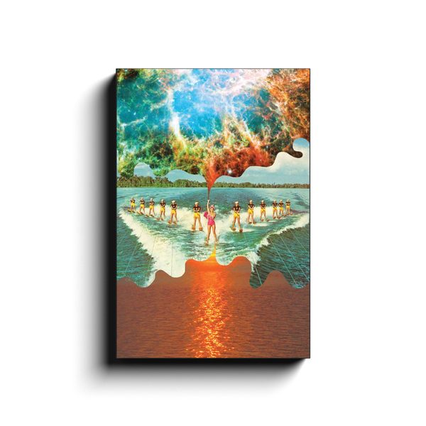 Cosmic Waterski Canvas Wrap Print