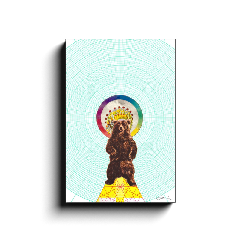 Magical Bear Canvas Wrap Print