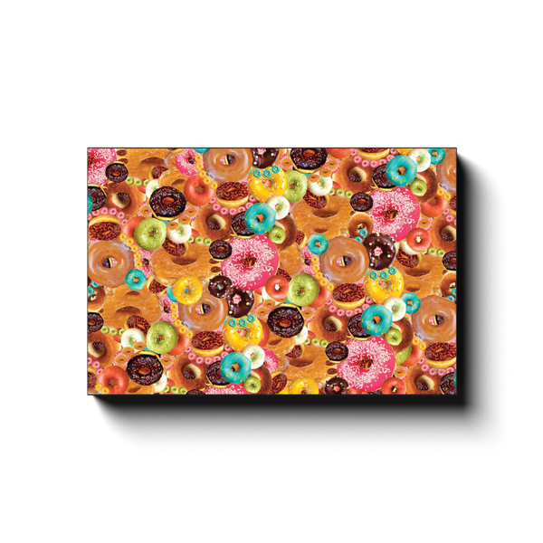 Donut Secret Canvas Wrap Print