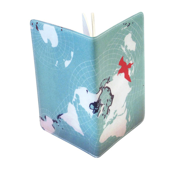 Blue Bird Map Moleskine Pocket Notebook
