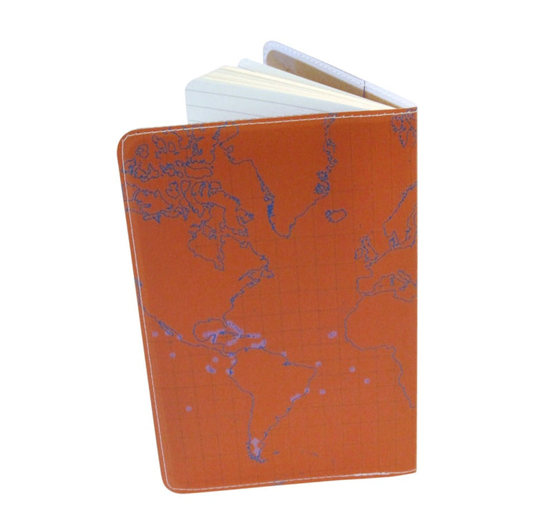 Orange Bird Map Moleskine Pocket Notebook