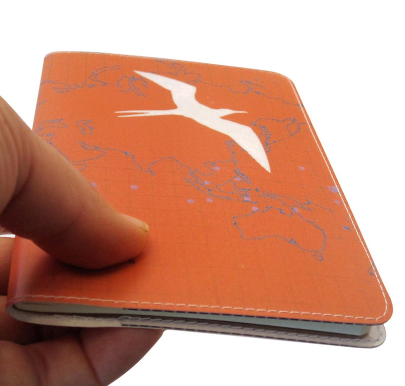 Orange Bird Map Moleskine Pocket Notebook