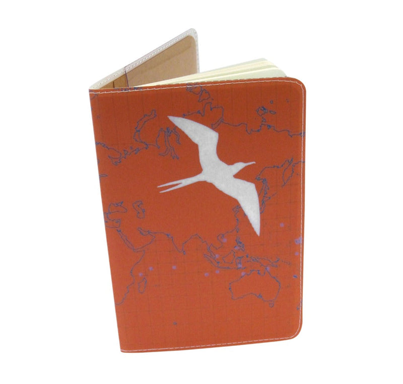 Orange Bird Map Moleskine Pocket Notebook