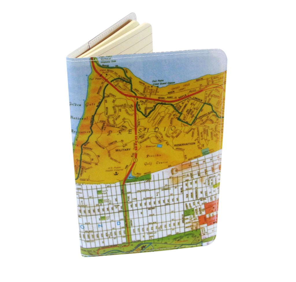 San Francisco Map Moleskine Pocket Notebook Jamila Starwater