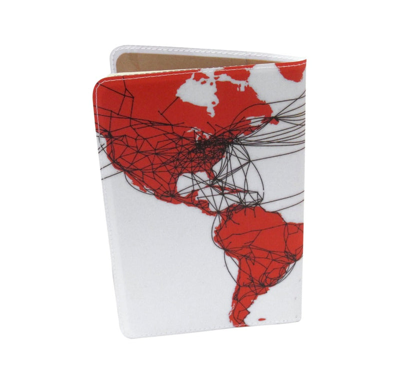 airline route map covered moleskine notebook