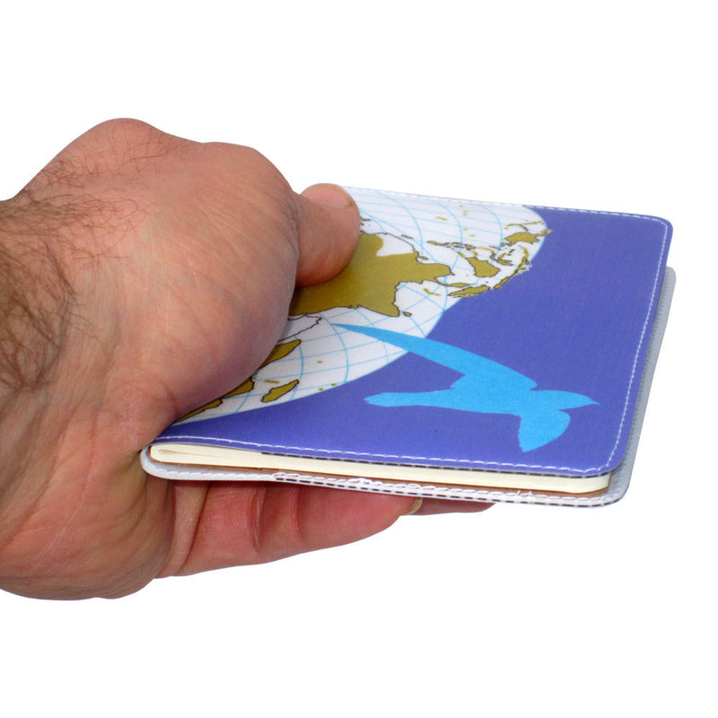 Purple Bird Map Moleskine Pocket Notebook