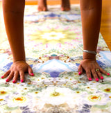 PEACE // White Rose Crystal Yoga Mat